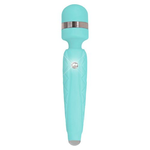 Image of Pillow Talk Cheeky Wand Vibrator Teal 