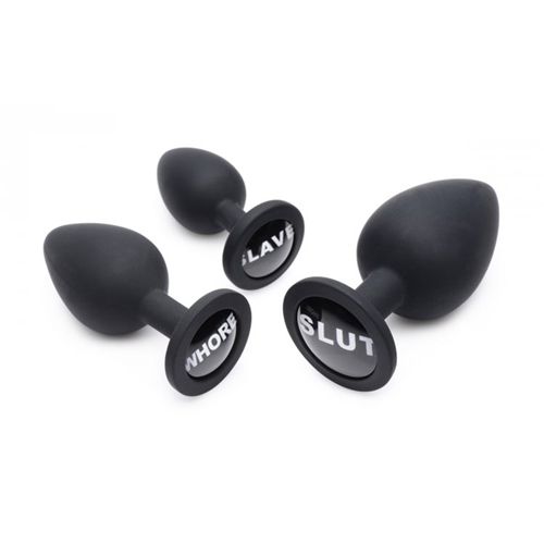 Image of Master Series Dirty Words Buttplug Set 