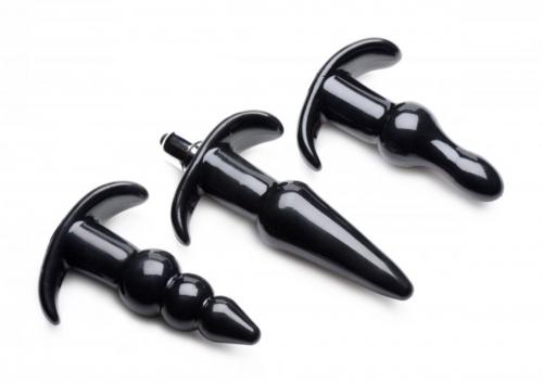 Image of Frisky Thrill Trio Anaal Plug Set van 3 Zwart