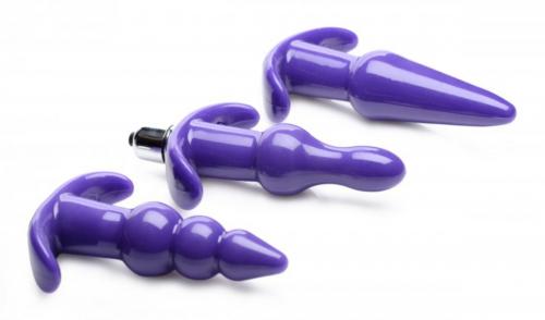 Image of Frisky Thrill Trio Anaal Plug Set Van 3 Paars