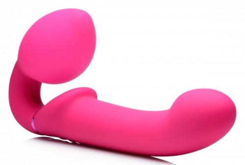 Image of Strap U GPulse Vibrerende Strapless Dildo Met Afstandsbediening Roze 