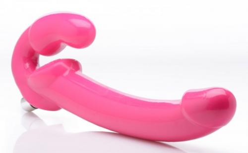 Revolver Vibrerende Strapless Strap-On XXL - Roze afbeelding
