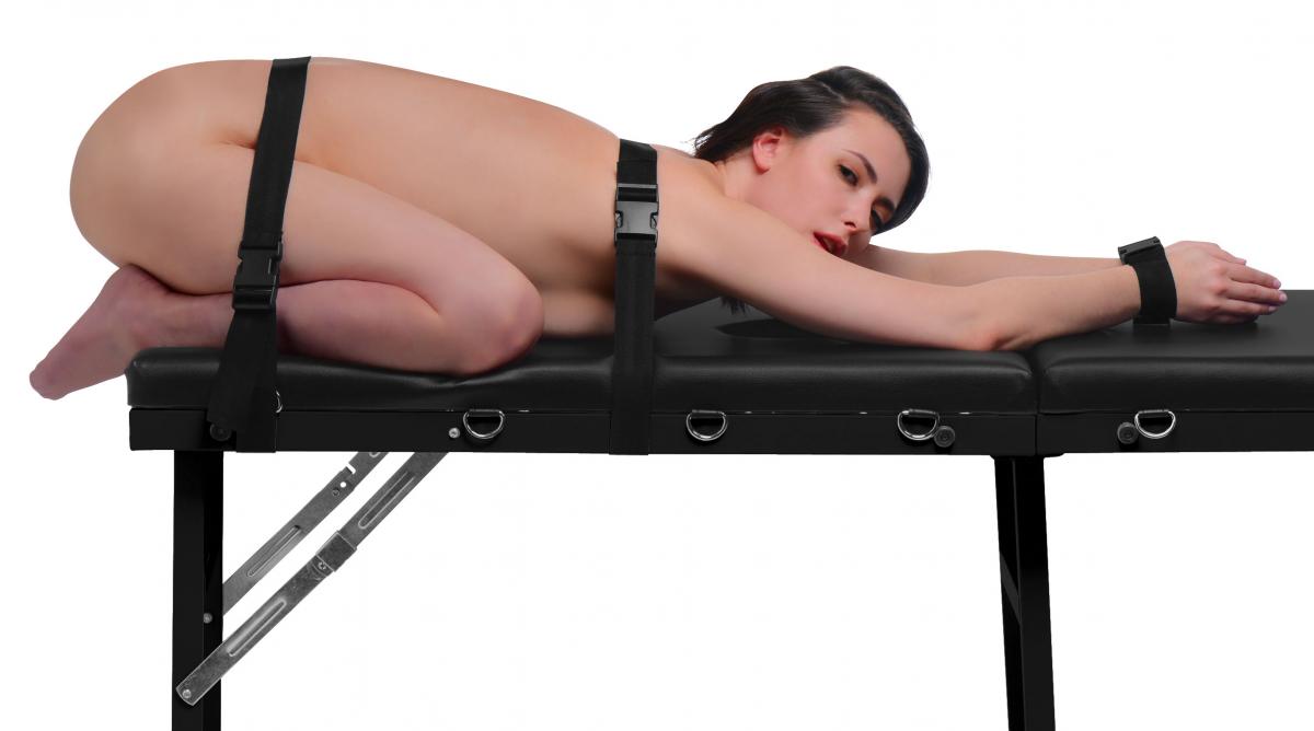 Image of Master Series Bondage Massage Bed Met Boeien