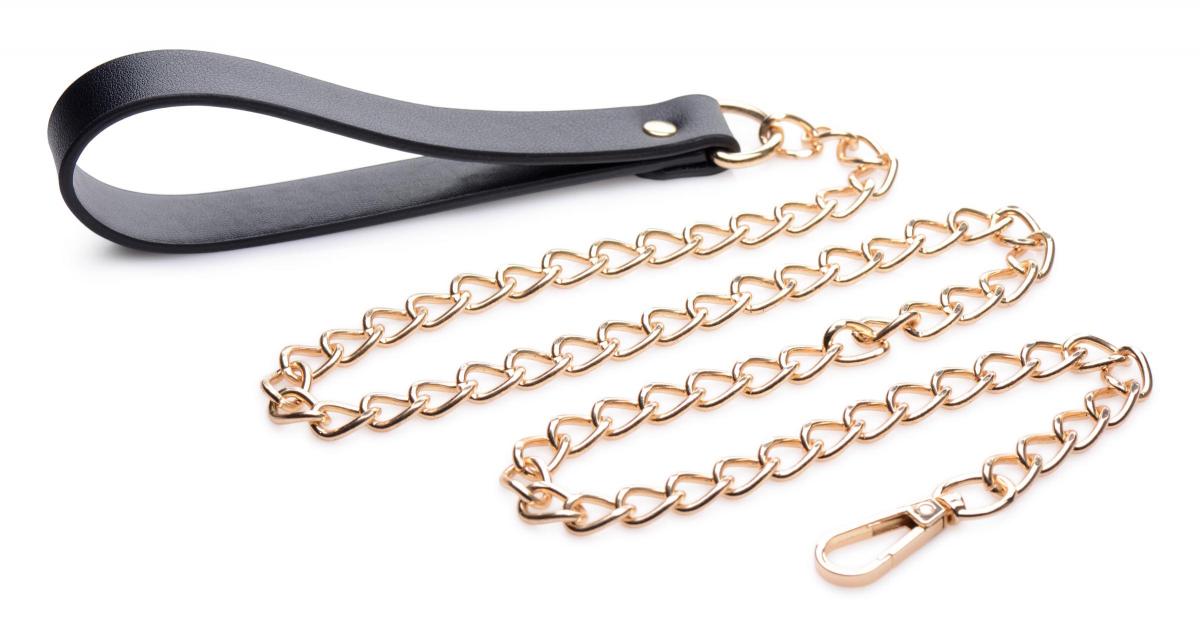 Luxe Leiband - Zwart/Goud afbeelding