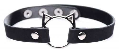 Image of Master Series Kinky Kitty Ring Slim Choker Zwart