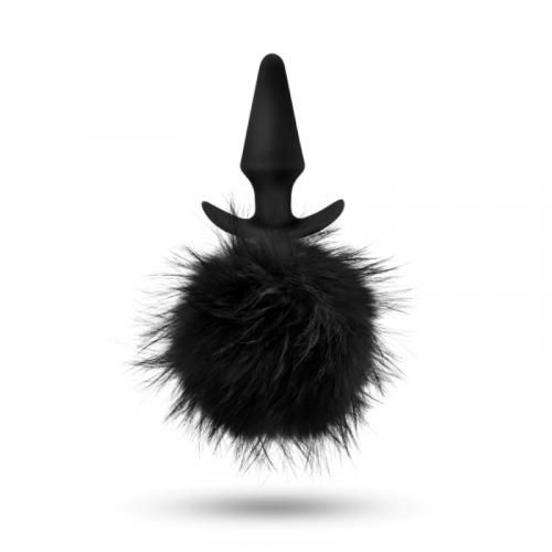 Image of Anal Adventures Platinum Rabbit Tail Anaal Plug