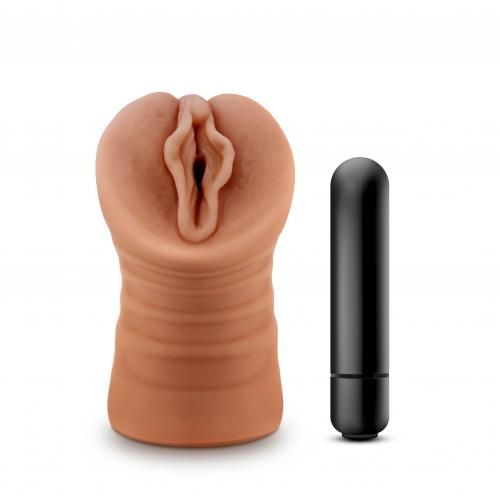 M for Men - Sofia Masturbator Met Bullet Vibrator - Vagina afbeelding