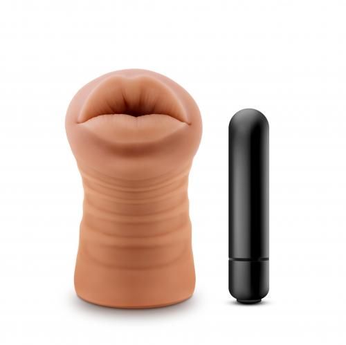 Image of M for Men Isabella Masturbator Met Bullet Vibrator Mond