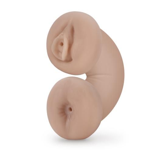M for Men - Soft and Wet Double Trouble Masturbator Glow in the Dark afbeelding