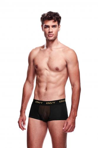 Image of Envy Transparante Mesh Herenshort Zwart 