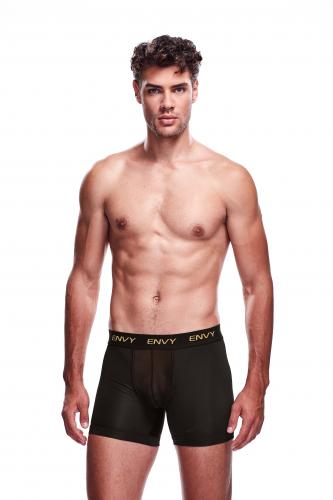 Image of Envy Transparante Mesh Herenshort Zwart