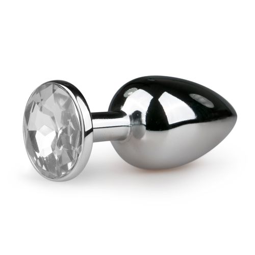 Image of Easytoys Anal Collection Metalen buttplug met transparante diamant