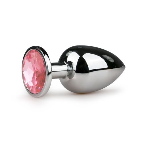 Image of Easytoys Anal Collection Metalen buttplug met roze steen