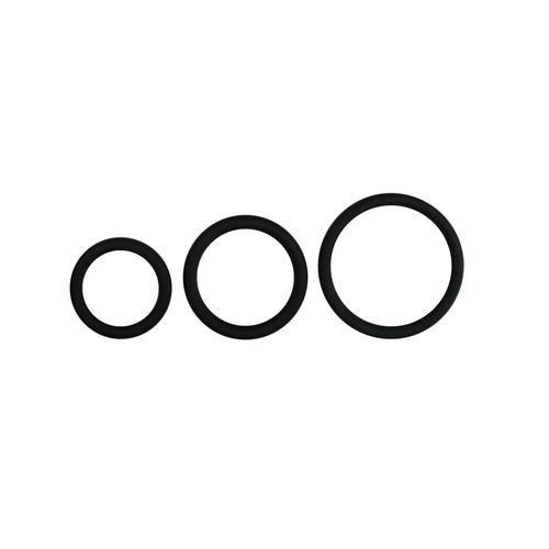 Easytoys Men Only Cockring set drie maten zwart