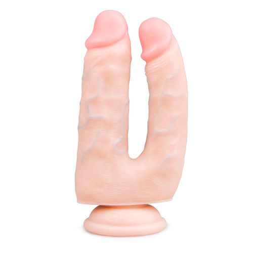 Image of Easytoys Dildo Collection Realistische Dubbele Dildo Met Zuignap 15 cm 