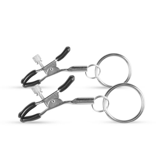 Image of Easytoys Fetish Collection Metalen Tepelklemmen Met Ring
