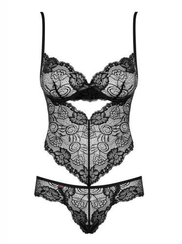 Alluria Kanten Body - Zwart - L/XL