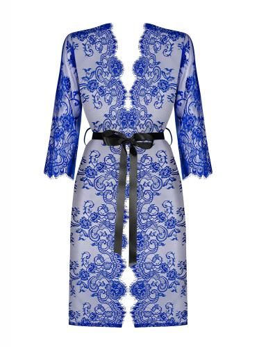 Image of Obsessive Cobaltess Kanten Kimono Blauw 