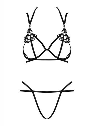 Badossa 2-delige Open BH Set - Zwart - S/M