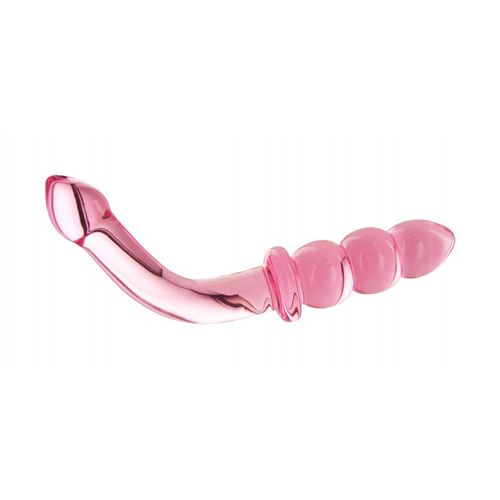 Image of Prisms Erotic Glass Hamsa Glazen GSpot/PSpot Dildo Roze 