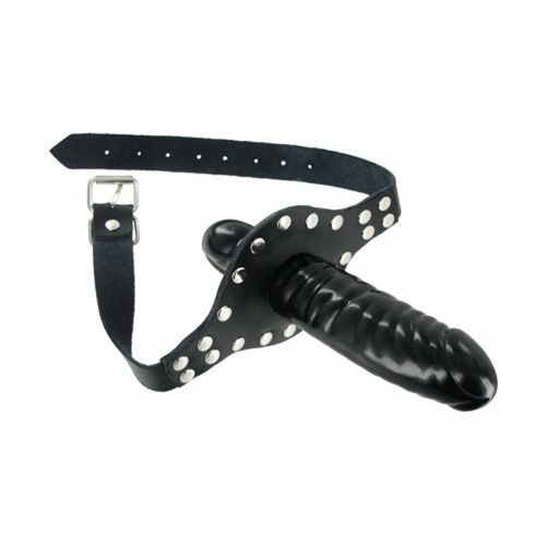 Image of Strict Leather Dildo mondstuk met riem