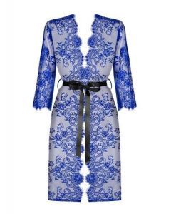 Cobaltess Kanten Kimono - Blauw