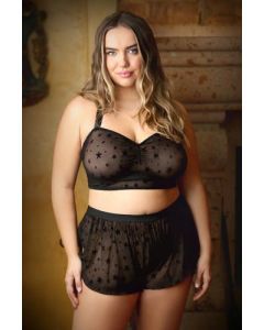 Nova Star Print Halter Top Met French Knickers - Curvy