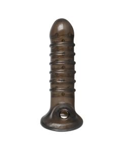 Penis Sleeve Met Ribbels - Zwart
