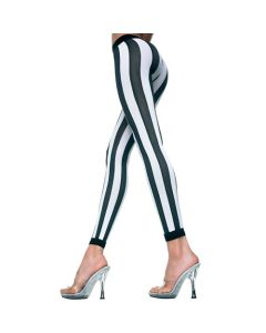Gestreepte Leggings - Zwart/Wit
