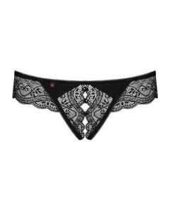 Miamor String Met Open Kruisje - Zwart